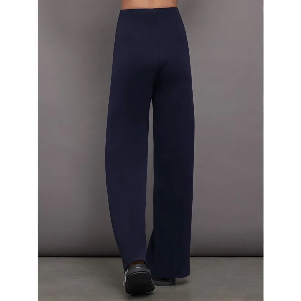 NWT Carbon38 Navy High Waisted Scuba Pant - Picture 3 of 10
